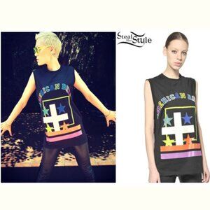 Givenchy American Dream 100% Cotton Vest Tank Top Sleeveless Tee T-Shirt, S